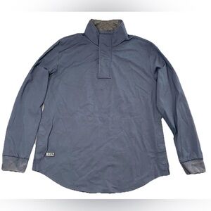 BYLT Elite Fairway Pullover Men's Size L Blue Performance 1/4 Zip Snap Magnet